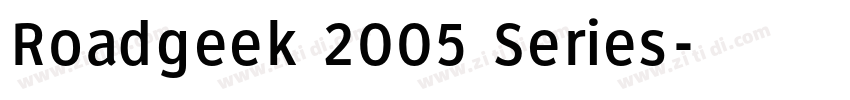 Roadgeek 2005 Series字体转换